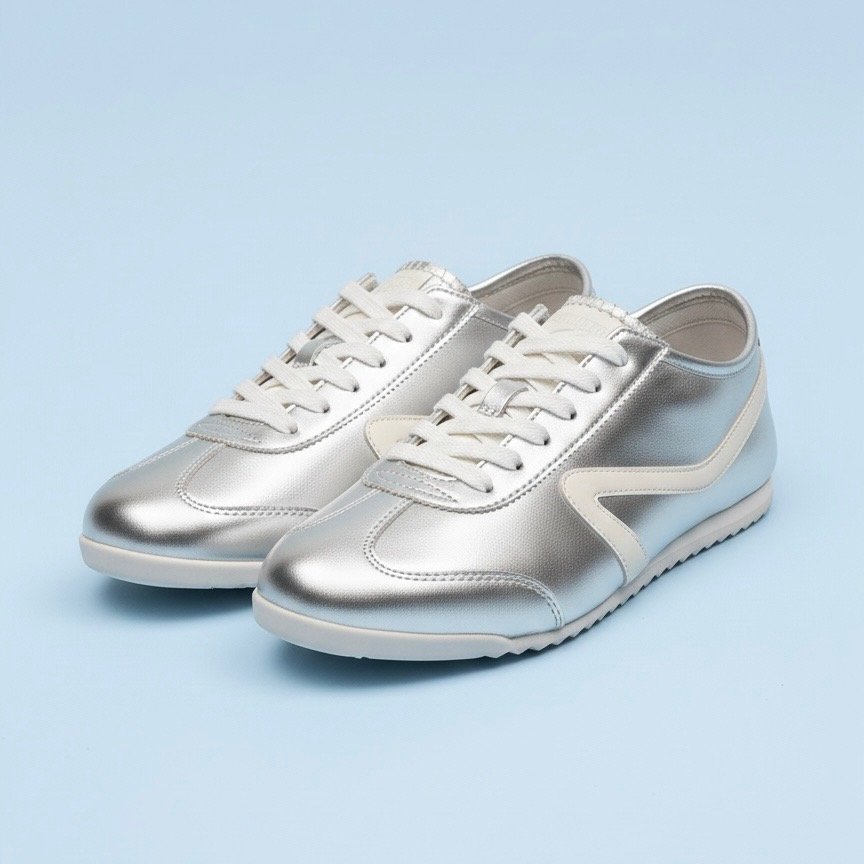 Shiny Silver Shoes