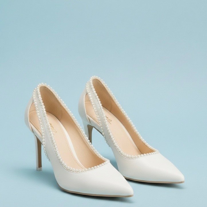 Pearly White Heels